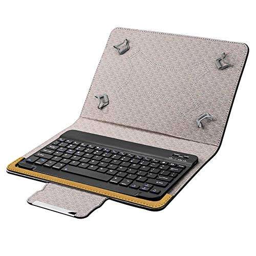 Acm Wireless Bluetooth Keyboard Case Compatible with Apple Ipad Mini (2019) Tablet Flip Cover Stand Study Gaming Gold 3
