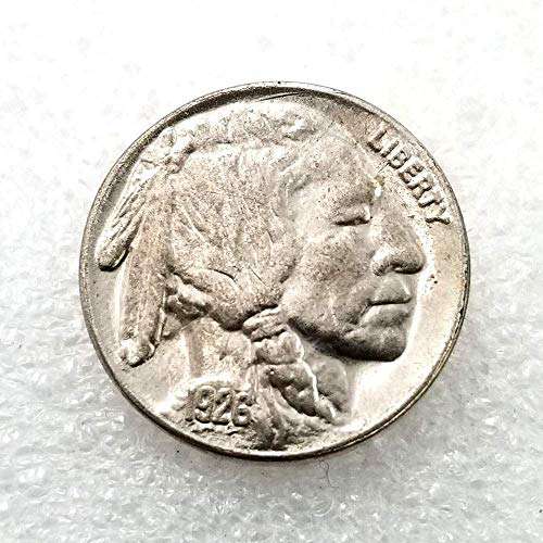 BoBoLing 1926 Great Morgan Five-Cents Nickel Old Buffalo Coins - Uncirculated Oregon US Old Coin -American Collectible Coin Crafts Souvenir Decorations Best QualityShop 3