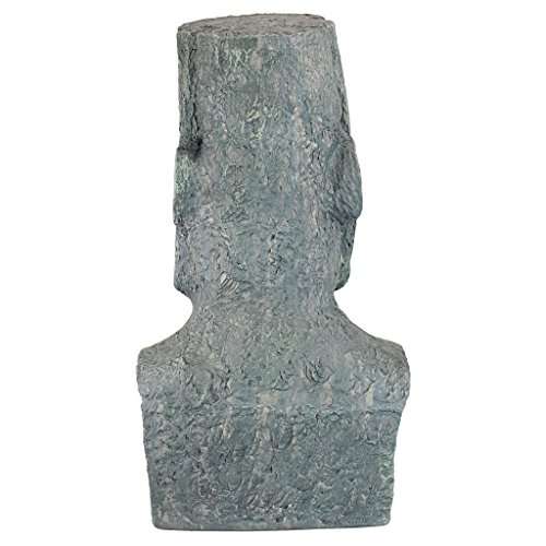 Design Toscano Easter Island Ahu Akivi Moai Monolith Garden Statue, Large 24 Inch, Polyresin, Grey Stone 6