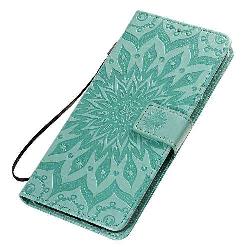 SHHIIA Samsung Galaxy A01 Core Wallet Case,with High-Grade PU Leather Trendy Style Flip Wallet[ Shockproof TPU Interior Shell ] Phone Case Compatible with Samsung Galaxy A01 Core,Green 6