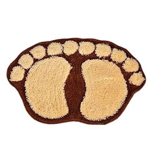WorldCare® Pink, 400Mmx600Mm : Lovely Big Foot Kitchen Bathroom Door Floor Bath Bibulo Foot Print Carpet Mat 3