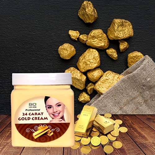 BIO CLASSIC Professional Gold Massage Cream For Face Massage Glowing Skin, Help With Pigmentation, Reduce Blemishes, Skin Exfoliate, For Men's and Women's (500 ml) 3