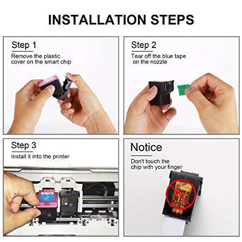 CKMY Remanufactured 61 Ink Cartridge Replacement for HP 61 Black for HP Envy 4500 4502 5530 5530 5534 DeskJet 2512 1512 2542 2540 2544 3000 3052a 1055 3051a 2548 OfficeJet 4630 Printers ( 2 Black ) 5
