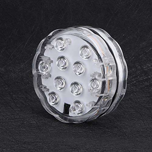 Diydeg Light RGB Underwater Light Remote Control Underwater Light 10LED RGB Underwater Submersible Light for Park Fountain 5