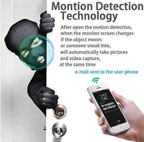 SIQPF Wireless Surveillance Camera Outdoor Panoramic 360 Degree Bulb Camera WiFi Remote Home Camera Two-Way Audio (Size : 2 Million Ir LEDs) 3