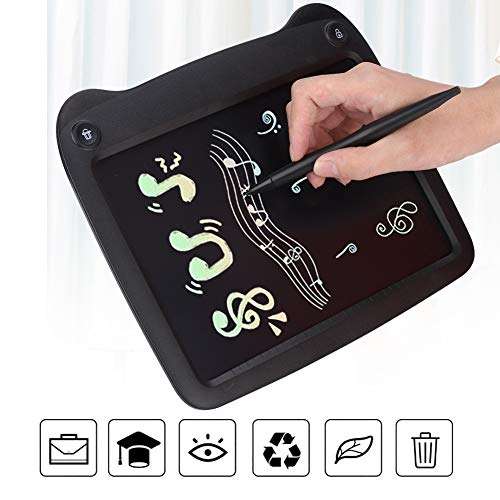 Electronic Notepad, 9-inch Notepad Writing Board Durable Smooth for Writing for Outdoor(Black) 6