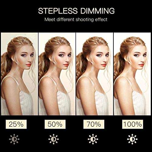 LED Ring Light with Stand and Phone Holder Kit Outdoor Light Emitting Ring Light with 2M Tripod for Self Portrait Video Shooting Video Blog 14 Inch / 36cm Adjustable Halo 5500K 45W 3