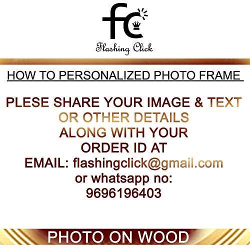 FLASHING CLICK Royal unique nontearable Golden Personalized ( Customized ) Photo frame collage with photo's 6