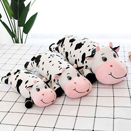 VALICLUD Plush Cow Toy Stuffed Animal Hug Pillow New Year Mascot Doll Sofa Pillow Animal Toy Ox Year Plush Doll 55x12cm 3