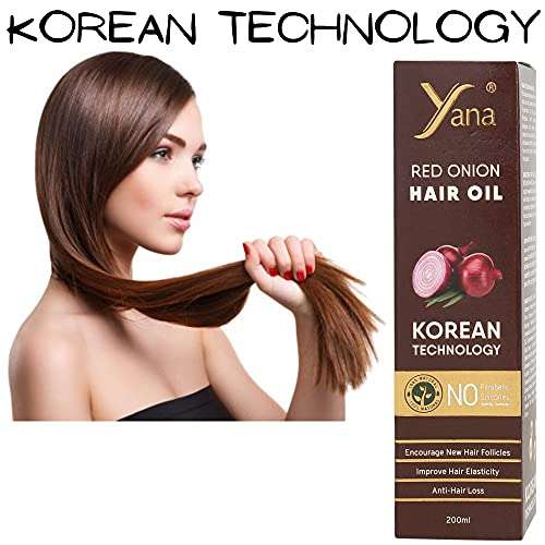 YANA RED ONION HAIR OIL WITH KOREAN TECHNOLOGY/RED ONION OIL FOR HAIR GROWTH FASTER 5