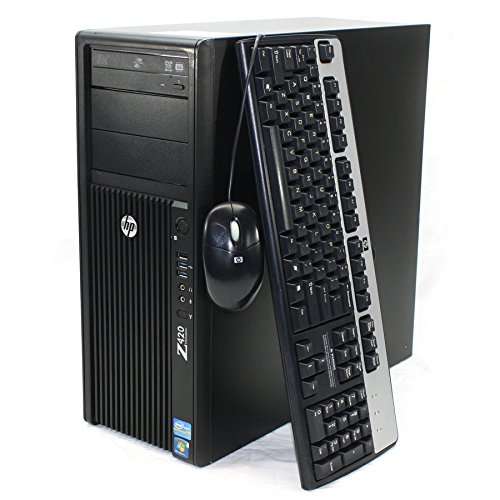 HP Z420 Workstation Desktop PC Tower Intel Xeon Six Core E5-1660 v2 3.7GHz 32GB RAM 240GB SSD 1TB HDD WiFi Windows 10 Pro (Renewed) 2