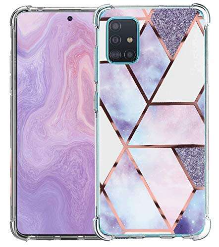 Compatible for Samsung Galaxy A71 5G Case, Flower Floral for Girls Women Mobile Phone Cases Shock-Absorption Flexible TPU Rubber Slim Fit Cover for Samsung Galaxy A71 5G Shell 2