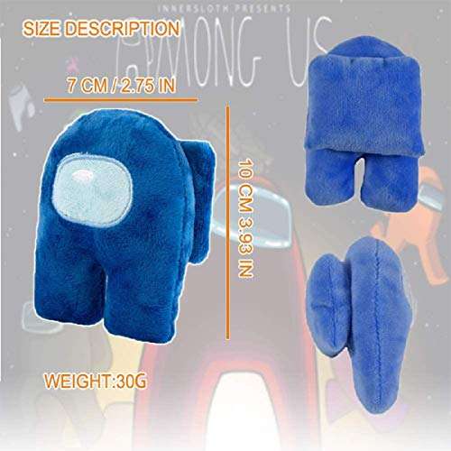 Among Us Plush Toy Merch Crewmate Plushies Soft Cute Doll Astronaut Stuffed Plush Figures Gifts for Game Fans 4.3 inch 12 Color 6