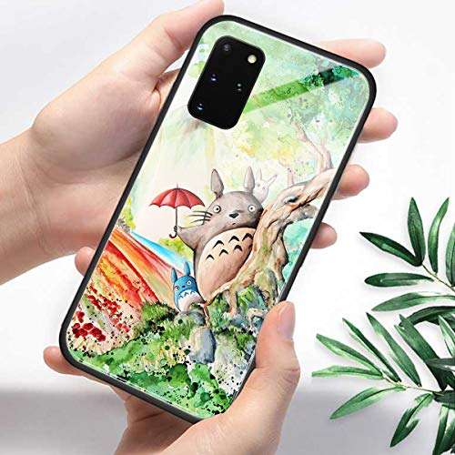 FUTURECASE Anime My Neighbor Totoro Tempered Glass Case for Samsung Galaxy S8 S9 S10 S20 S21 Plus Ultra FE S10e Manga Cartoon Phone Cover(7, Samsung S21) 5
