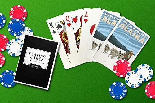 Dog Sledding Scene, Denali National Park, Alaska (52 Playing Cards, Poker Size Card Deck with Jokers) 5
