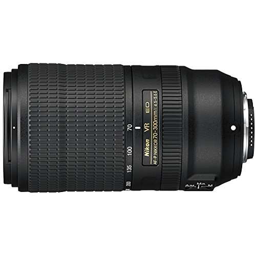 Nikon AF-P NIKKOR 70-300mm f/4.5-5.6E ED VR Fixed Zoom DSLR Lens (Black) with 64GB SDXC Memory Card Plus Accessories Bundle 5