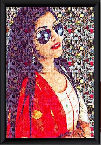 Birthday Gift Wife Personalized Photo Frames,Personalised Frame,Collage Photo Frame,Customized Mosaic Photo Frame Home Decor Gift Item (Matt Finishing) 12 X 18 inch (Black Frame) 2