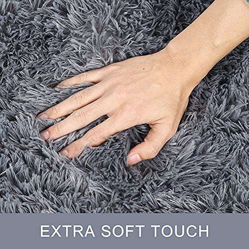 (SIWAN) 1 PC Anti Slip Bath Mat Extra Soft and Absorbent Microfiber Rug for Home, Bedroom (Grey / 60 x 40 cm) 5