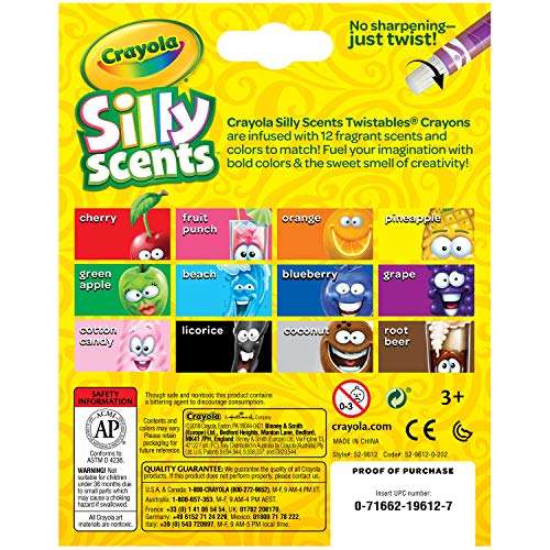 Crayola Silly Scents Twistables Crayons, Sweet Scented Crayons, 12 Count 4