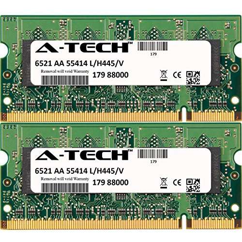 A-Tech 4GB KIT 2X 2GB SO-DIMM DDR2 PC2-6400 800MHz Compatible with HP-Compaq Presario Notebook CQ56-219WM CQ57 CQ57-105TU CQ60-100EA CQ60-100ED CQ60-100EE CQ60-100EG CQ60-100EL CQ60-100EM RAM Memory 2