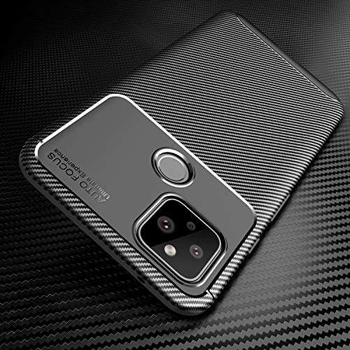 CruzerLite Google Pixel 4a 5G Case, Carbon Fiber Texture Design Cover Anti-Scratch Shock Absorption Case for Google Pixel 4a 5G (2020) (Carbon Black) 6