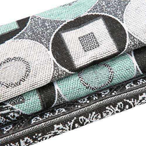 Oumefar Muslim Prayer Mat Prayer Blanket Cotton Muslim Prayer Blanket Portable for Home Bedroom Decoration(Gray) 6