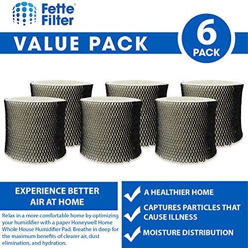 Fette Filter - Humidifier Wicking Filter Compatible with Holmes HWF65, HWF65PDQ-U - Filter C. (Pack of 6) 3
