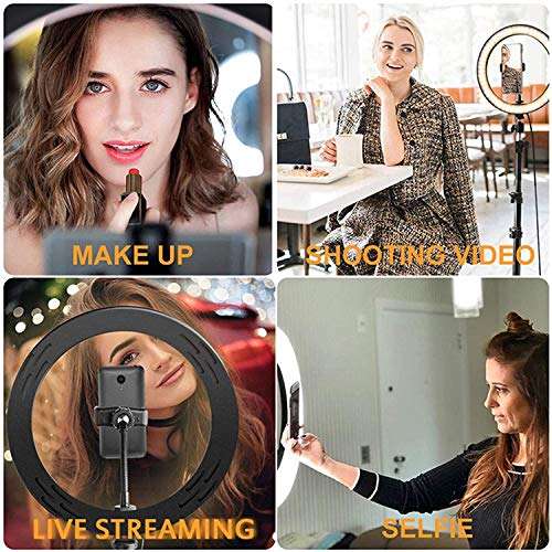 Flashes Ring Light 10 Inch Ring Lights Ring Flash for Phone Camera Led Photo Build in Battery Taking for Self Stick Macro Flash Ring Light (Color : Ring Light) Ringlight Flashes ( Color : Ring Light ) 3