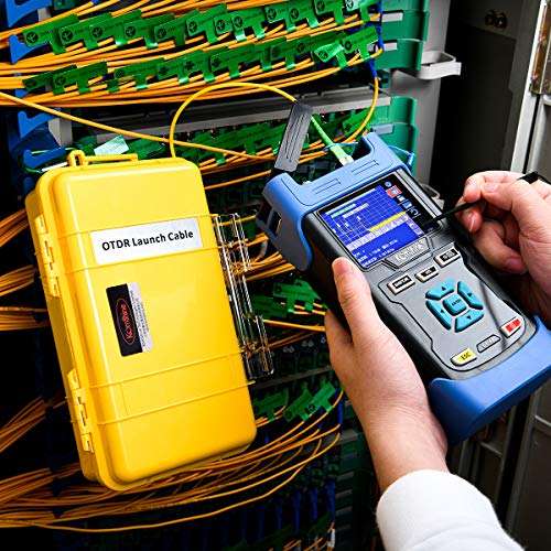 Komshine Fiber Optic OTDR Launch Cable Box/Dead Zone Eliminatorn 500M Single Mode (SC/UPC-LC/APC) 6