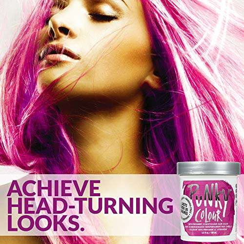 Punky Jerome Russell Semi Permanent Hair Color Conditioning, 100ml - Flamingo Pink (Pack of 1) 3