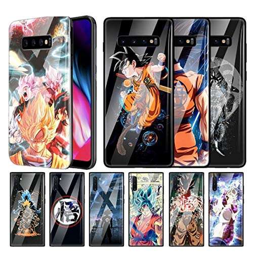 Anime Dragon Ball Z DBZ Glass Case for Samsung Galaxy S20 S10 5G S10e S9 S8 Plus Note 20 Ultra 10 9 5G Tempered Phone Coque Fundas Bag (4, Galaxy S8 Plus) 3