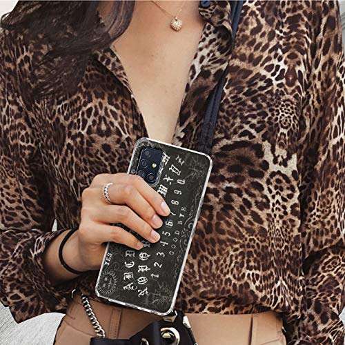 Case for Samsung Galaxy A71 5G (Not Fit A71 4G),BEROSET Dual Layer Hard Acrylic Back + Soft TPU Case Shockproof High Impact Protective Clear Phone Case for Samsung Galaxy A71 5G - Ouija Board 6