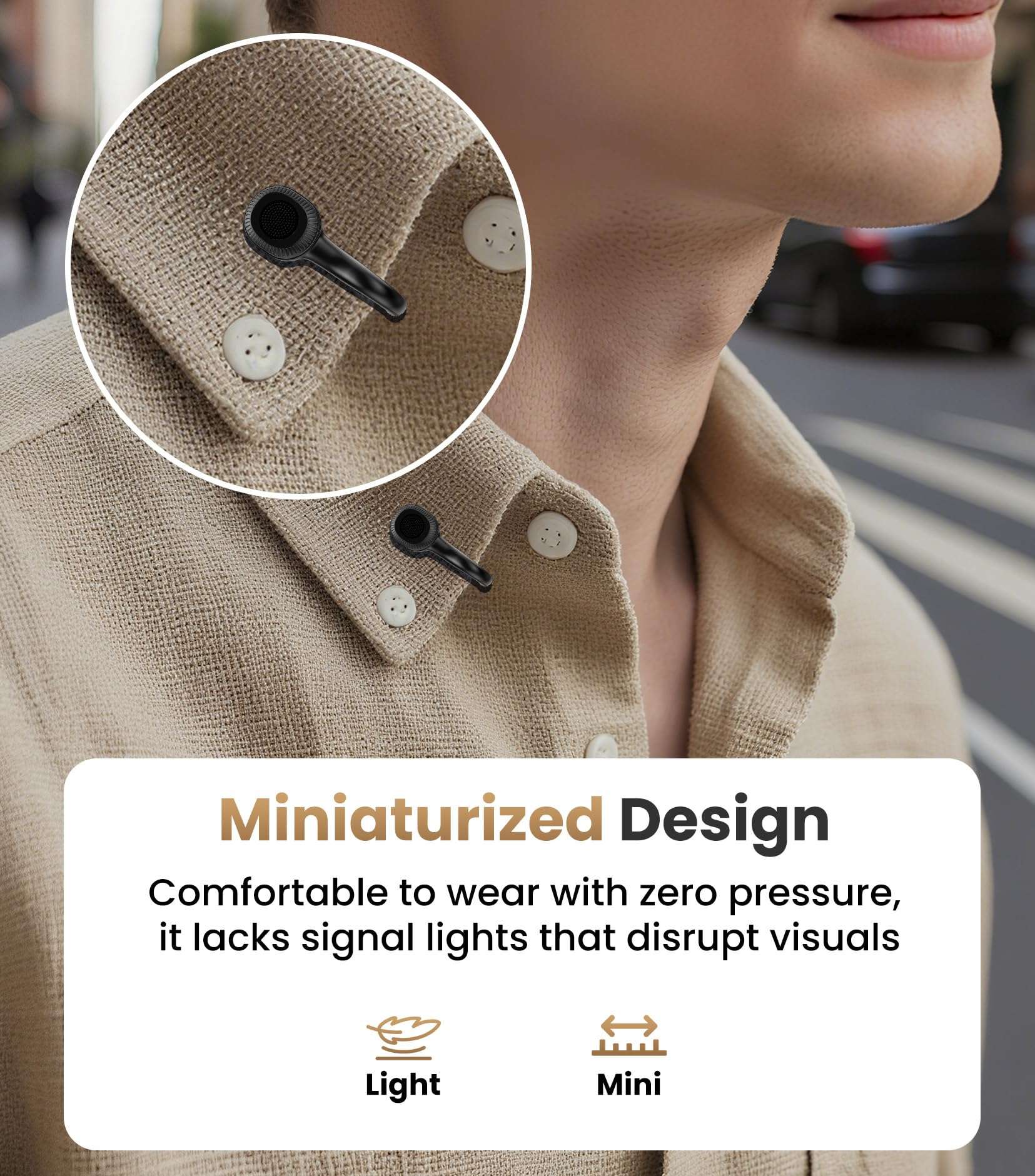 Tisino mini Wireless Lavalier Microphone for iPhone with Lighting Plug, Noise Reduction Mini Clip-on Lapel Mic with Charging Case, Portable for YouTube, TikTok, Vlog, Podcast, Interview，Black 6