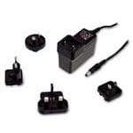 Mean Well GEM30I05-P1J Wall Mount AC Adapters 20W 5V 4A Medical Level VI, Interchangeable AC Plug Sold Separately, Input: 80~264 VAC.