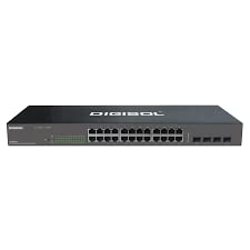 Digisol DG-GS1528 24 Port 10/100/1000Mbps Web Managed Switch with 4 Gigabit SFP Ports