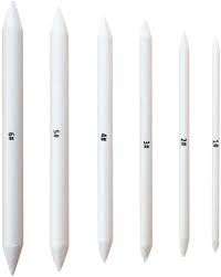 Shop Unkle 6PCS WHITE BLENDING PAPER STUMPS SET FOR ARTISTS (WHITE)