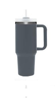 Premium Stainless Steel Tumblers - 40 oz Tumbler with Handle, Lid and Straw - Ideal Iron Flask for Hydration - Durable Stainless Steel Bottles with Straw Included 1