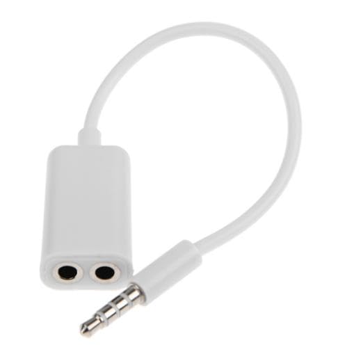 Selna Headphones Splitter 3.5mm Earphone Adapter Compatible with Motorola Moto G Power 5G (2020,2021,2022,2023,2024), Dual Headset Port Audio Jack Adaptor, White, Se-SE01743Y5Z-90 5