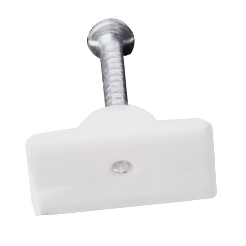 Agastriya PVC Batten Flat Casing Cable Iron Nail Batten Gitti Durable Flat Clips (12 mm x 6 mm, Pack of 200) 4