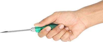 TAPARIA 812 Screw Driver Set with Neon Bulb, Green and Silver 6