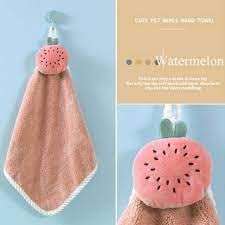 VATTU 2 Velvet Bow Hanging Hand Towels Strong Suction Dropping The Kitchen Bathroom Hand Towels 3