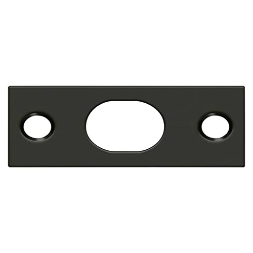 Deltana SP12EFB10B Strike Plate For Extension Flush Bolt; Oil Rubbed Bronze Finish 1