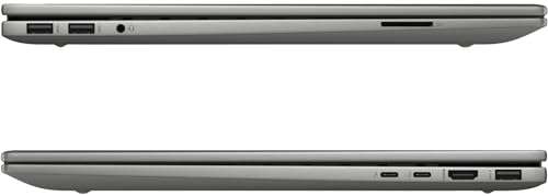 HP Envy 17t-cw100 Home & Business Laptop (Intel Ultra 7-155H 16-Core, 16GB DDR5 5600MHz RAM, 2TB PCIe SSD, Intel Arc, 17.3" 60 Hz Touch Win 11 Home) with MS 365 Personal, Dockztorm Hub 6