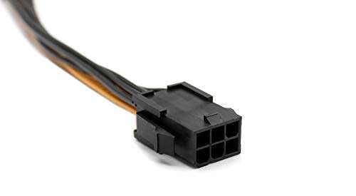 2 Pack 6 Pin to 8 Pin PCIe Adapter Power Cable GPU Video Power Cable 7.8 inch 3