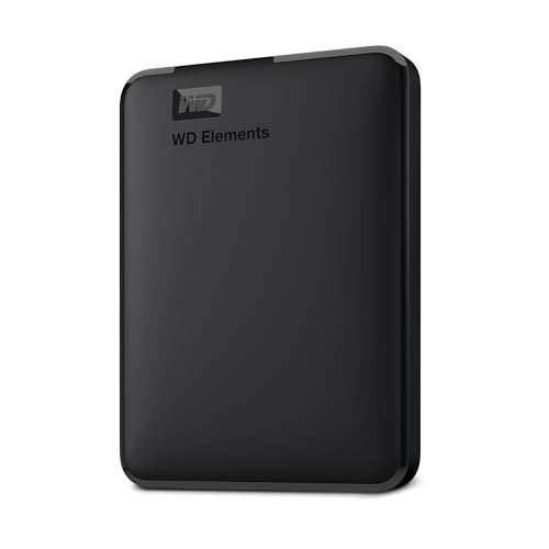 WD 1.5TB Elements Portable External Hard Drive for Windows, USB 3.2 Gen 1/USB 3.0 for PC & Mac, Plug and Play Ready - WDBU6Y0015BBK-WESN