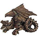 Ebros Roaring Steampunk Copper Skinned Robotic Cyborg Winged Dragon Figurine Statue Made of Resin Awesome Gift for Sci-fi Lovers Dragon Enthusiasts