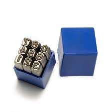 Number Punch Set 9pcs 5/16'' INCH 8mm) | 9 Numbers (0 to 9) | Shiny Black Oxidised finish | Carbon Steel Construction | Hardened to give a Solid Impression 1