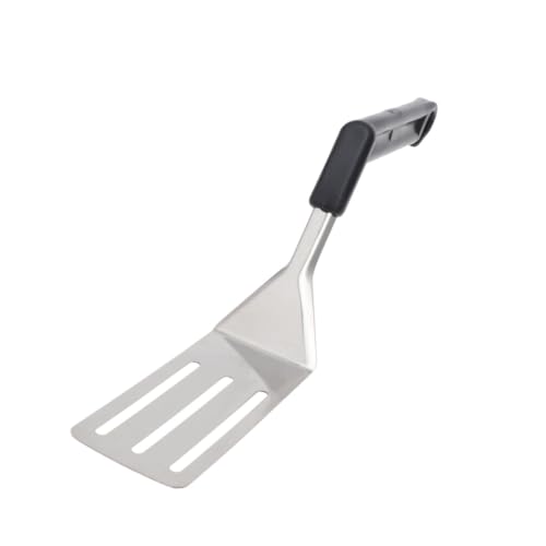 KICHOUSE Ergonomic Grip Stainless Steel Frying Spatula Slotted Turner for Grilled Steak Efficient Kitchen Tool 1