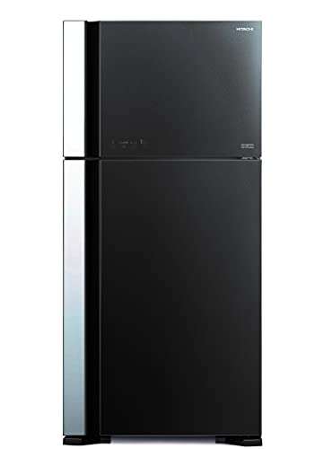 Hitachi 601 L 2 Star Frost Free Inverter Double Door Refrigerator (R-VG660PND7, Glass Grey) 1