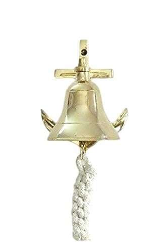 MHE-Brass Ship Bell with Anchor Bracket - Decor Door Bell-Home Decor 5